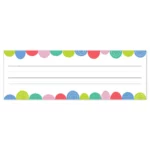 Rainbow Drops (Rainbow Doodles) Name Plate