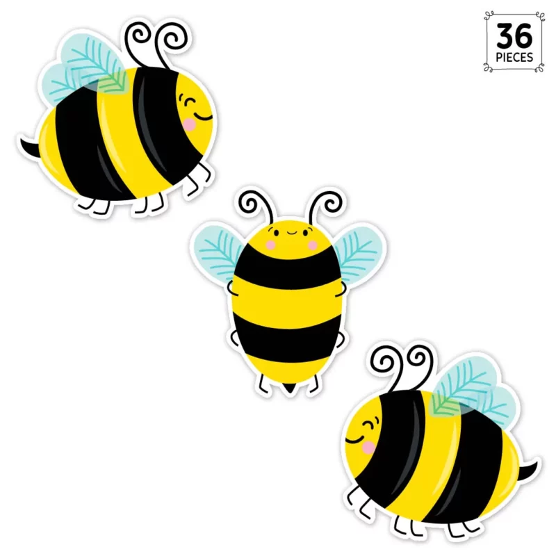 Bees (busy bees) 6" designer cut-outs