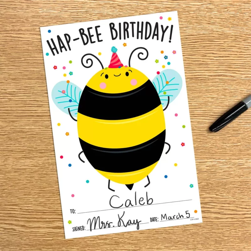 Hap-bee birthday (busy bees) awards