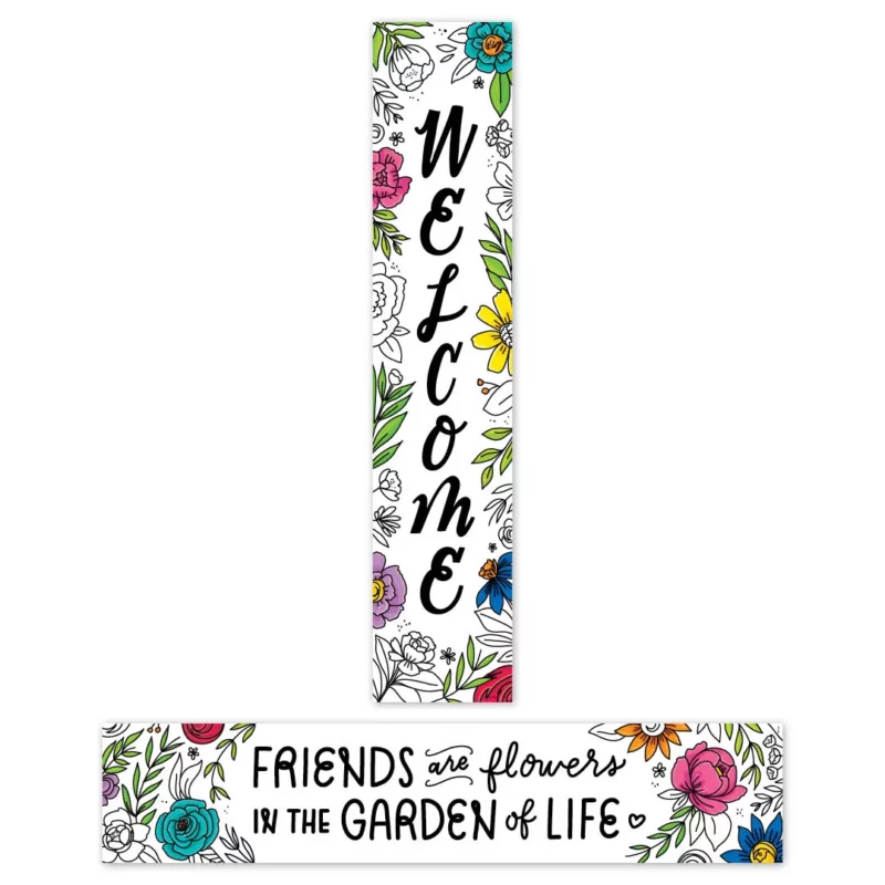 Welcome (bright blooms) banner