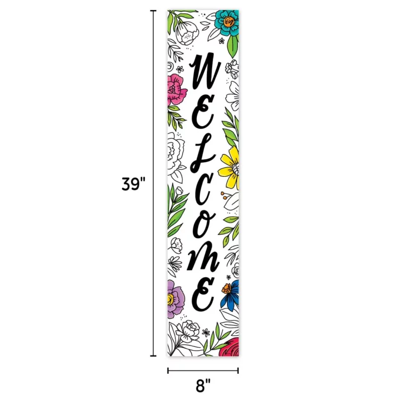 Welcome (bright blooms) banner