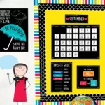 Doodle Calendar Set (Core Decor) Bulletin Board