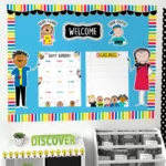 All Are Welcome (Stick Kids) Bulletin Board
