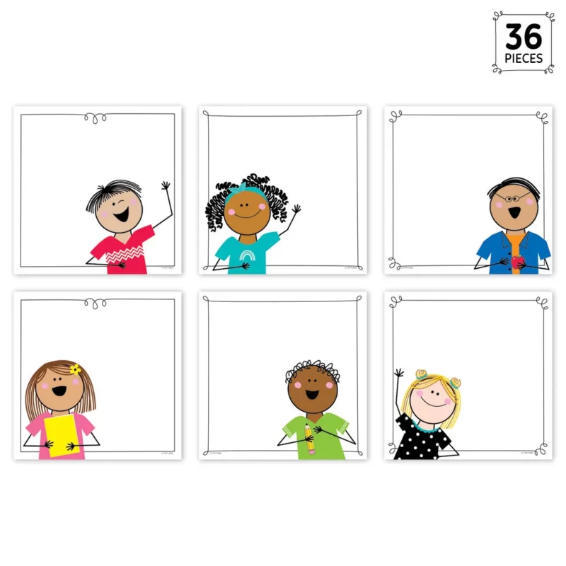 Stick kids 6" designer cut-outs