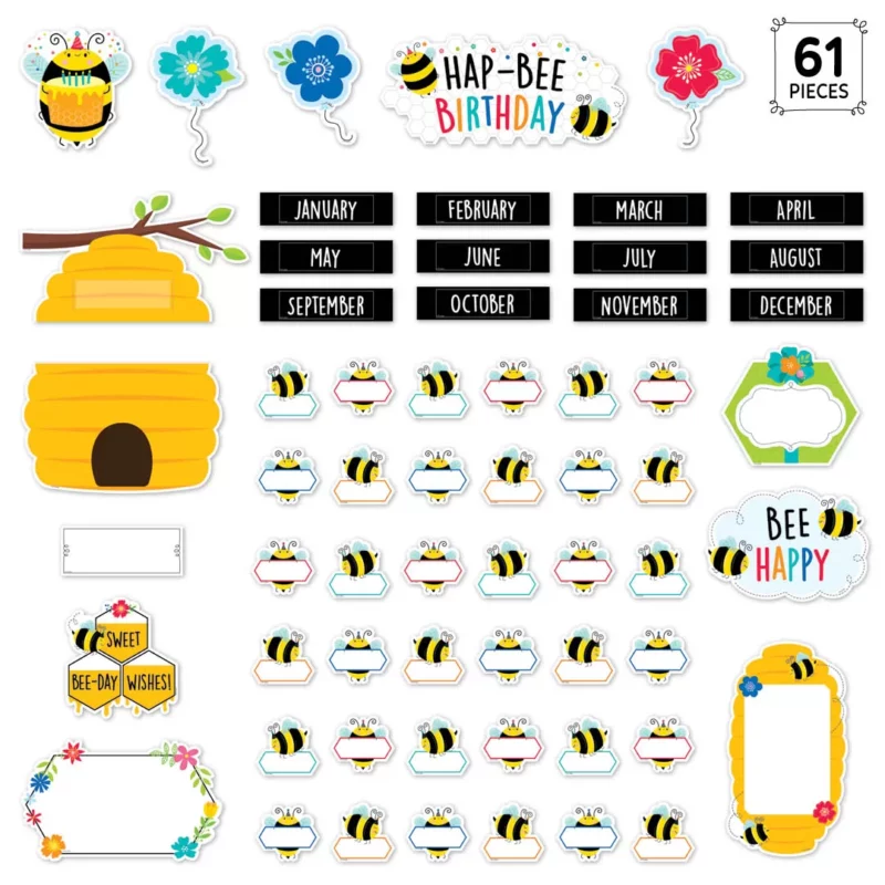 Birthday bees (busy bees) mini bulletin board