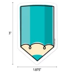 Colorful Doodle Pencils (Core Decor) 3 Inch Designer Cut-Outs