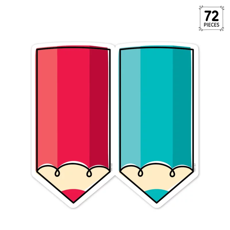 Colorful doodle pencils (core decor) 6 inch designer cut-outs