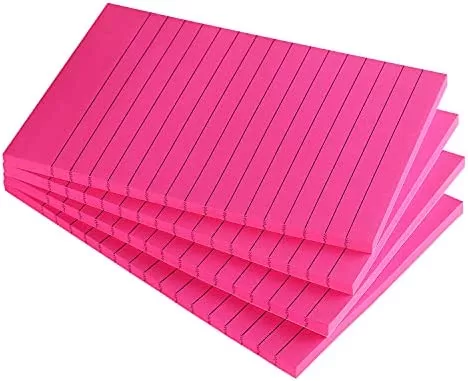 Foska - Fluorescent Lined Sticky Notes Set 150x100mm 100 Sheets