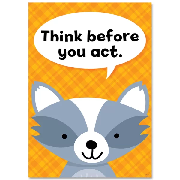 Think Before You Act. Inspire U Poster (Wf)
