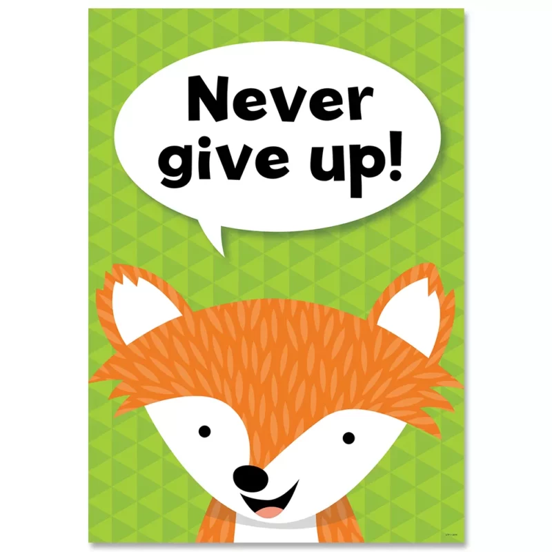 Never give up. Inspire u poster(wf)