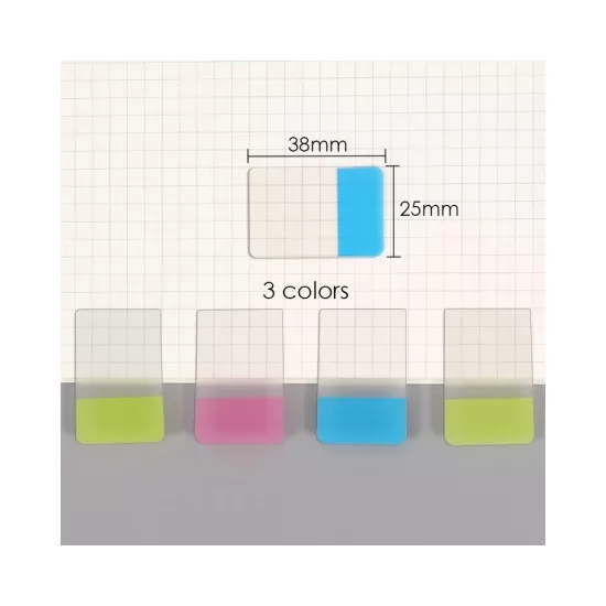 Foska - PET Sticky Index 25x38mm 3 Colors  45 Sheets