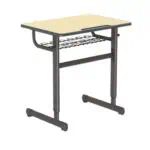 Student Desk with Adjustable Height with mesh basket
