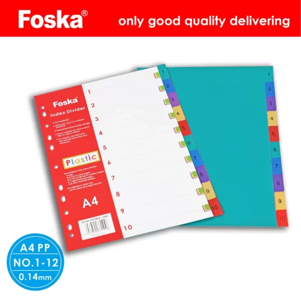 Foska - 10 Colors Plastic Dividers