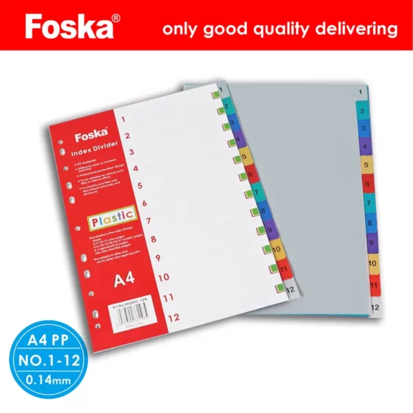 Foska - 12 Colors Plastic Dividers