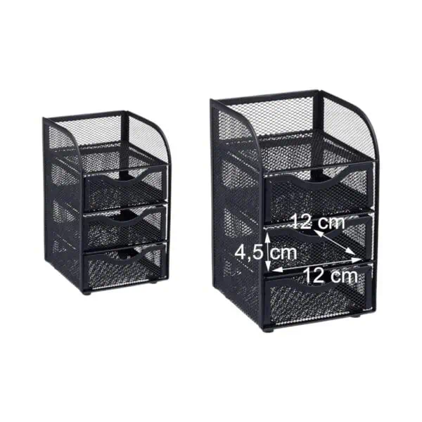 Foska - Metal Mesh Desk Organizer 12.7x13.0x20.0cm
