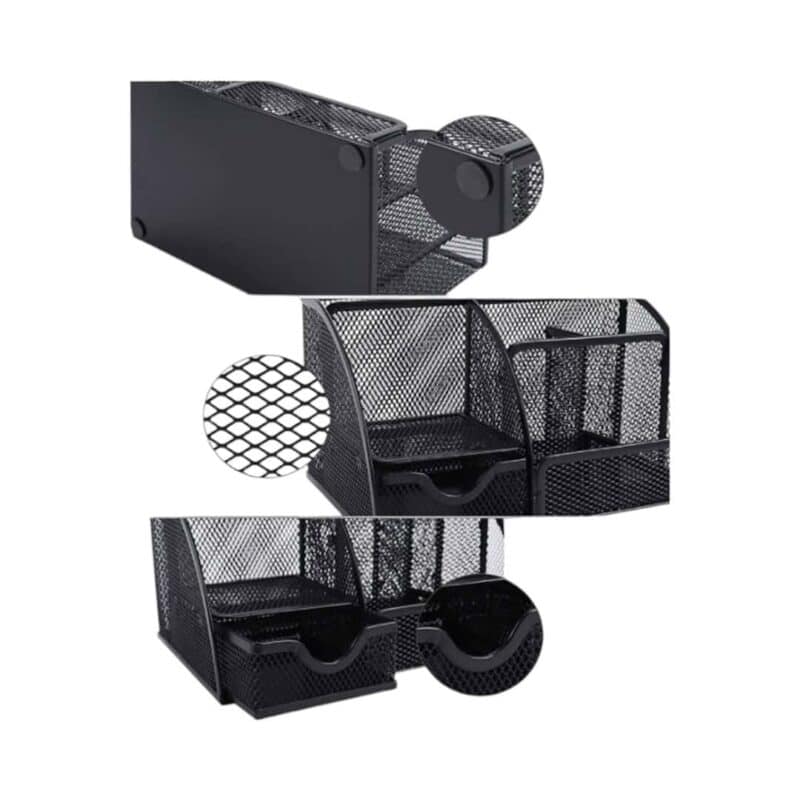 Foska - metal mesh desk organizer 21. 8x13. 8x12. 5cm