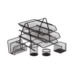 Foska - Metal Mesh Office DeskSet 5 Pcs