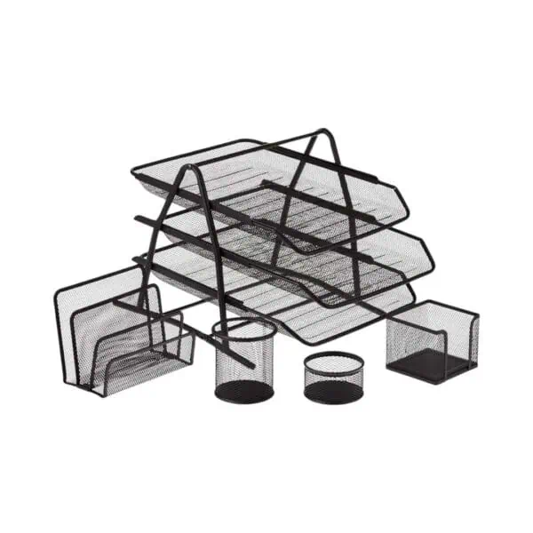 Foska - Metal Mesh Office DeskSet 5 Pcs