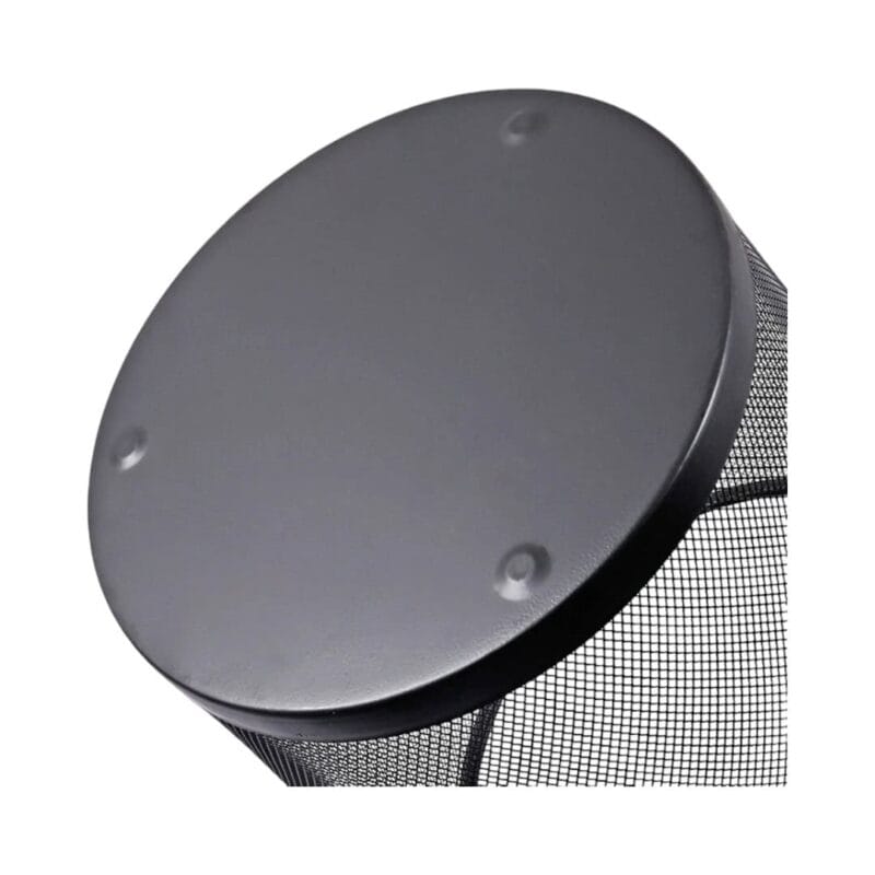 Foska - metal mesh large round office dustbin 29. 5x34. 5cm