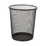 Foska - Metal Mesh Large Round Office Dustbin 29.5x34.5cm