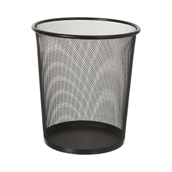 Foska - Metal Mesh Large Round Office Dustbin 29.5x34.5cm