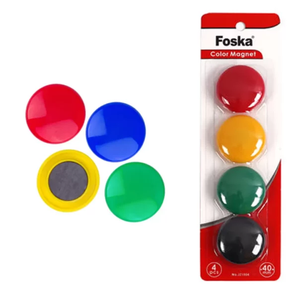Foska - Foska Color Magnets  4pcs 40mm