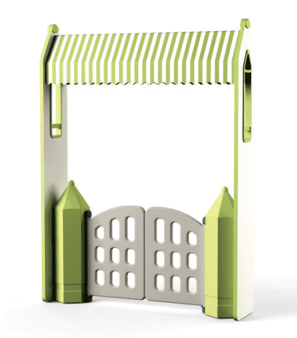 Wood gate for storage combination