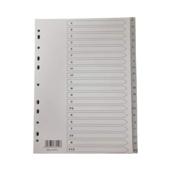 Foska - A-Z Grey Plastic Dividers