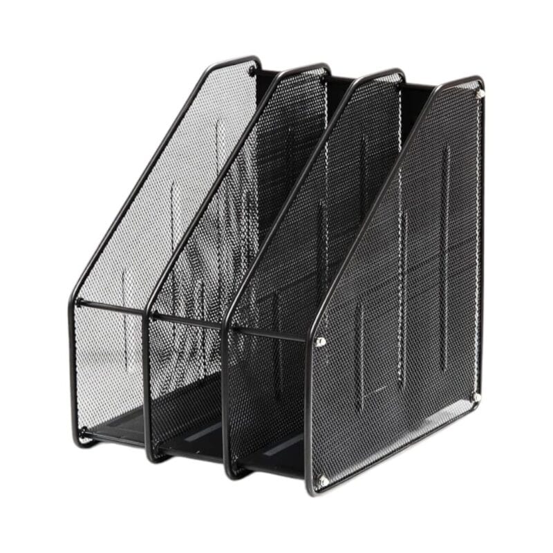 Foska - metal mesh magazine rack – 3 column 290x240x310mm