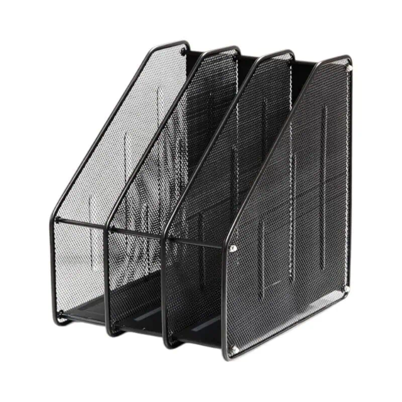 Foska - Metal Mesh Magazine Rack – 3 Column 290x240x310mm