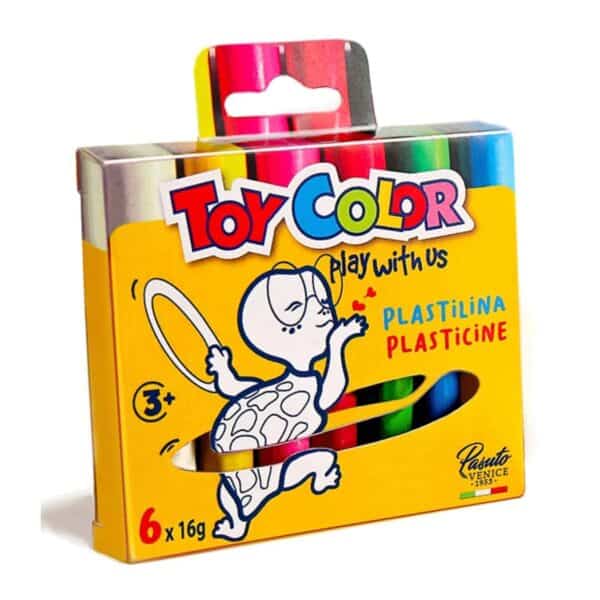 Toy Color Box with 6 Sticks of 16g Playdough - Assorted Colors