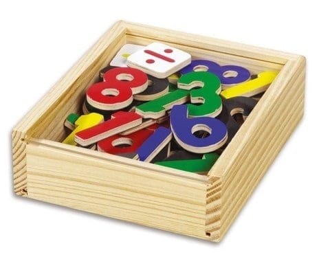 Magn. Numbers in wooden box