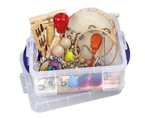 Rhythm set in plastic box