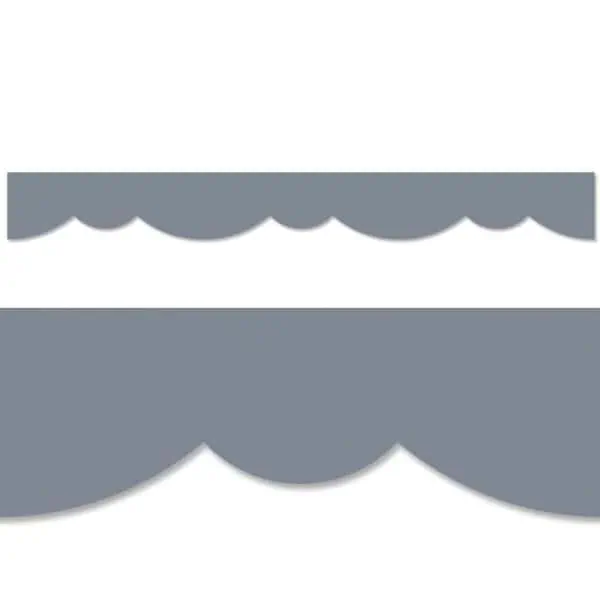 Charcoal stylish scallops border (core decor, ez border)