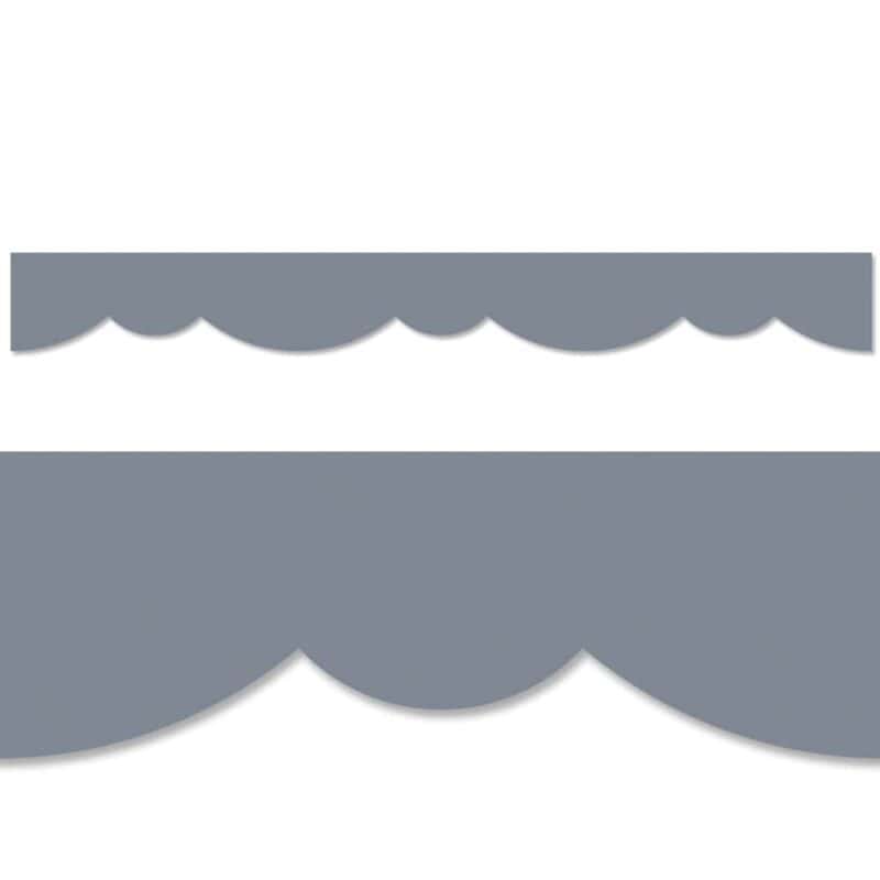 Charcoal stylish scallops border (core decor, ez border)