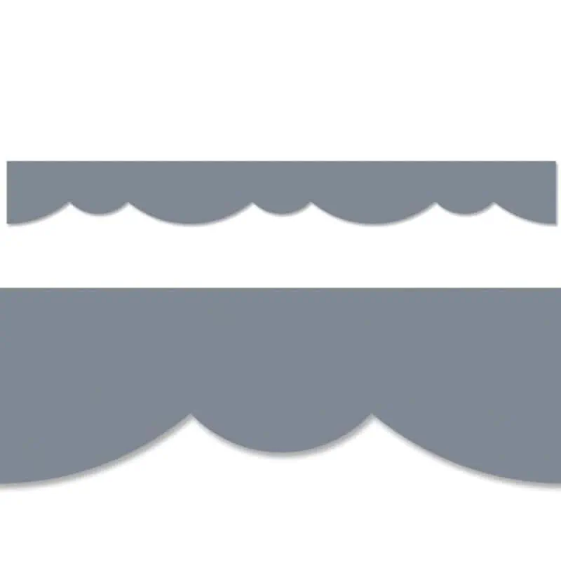 Charcoal stylish scallops border (core decor, ez border)