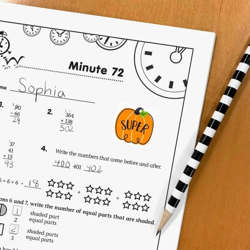 Doodle pumpkin rewards (core decor) stickers
