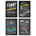 Colorful inspiration inspire u 4-poster pack (chalk it up!)