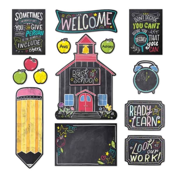 School time fun (chalk it up!) bulletin board