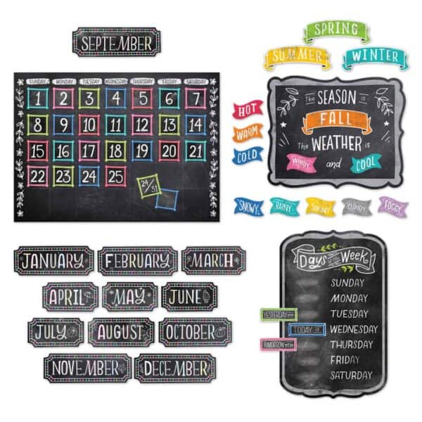 Chalk it up! calendar set (chalk it up!) bulletin board