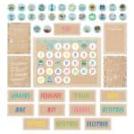 Krafty pop calendar set (krafty pop) bulletin board