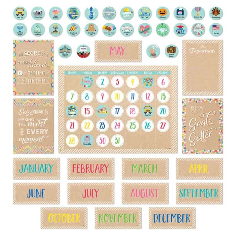 Krafty pop calendar set (krafty pop) bulletin board