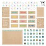 Krafty pop calendar set (krafty pop) bulletin board