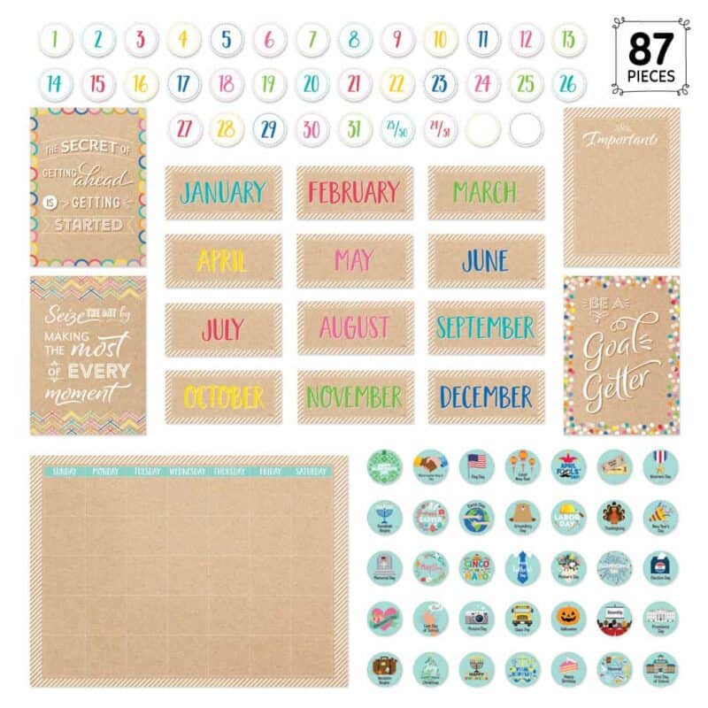 Krafty pop calendar set (krafty pop) bulletin board