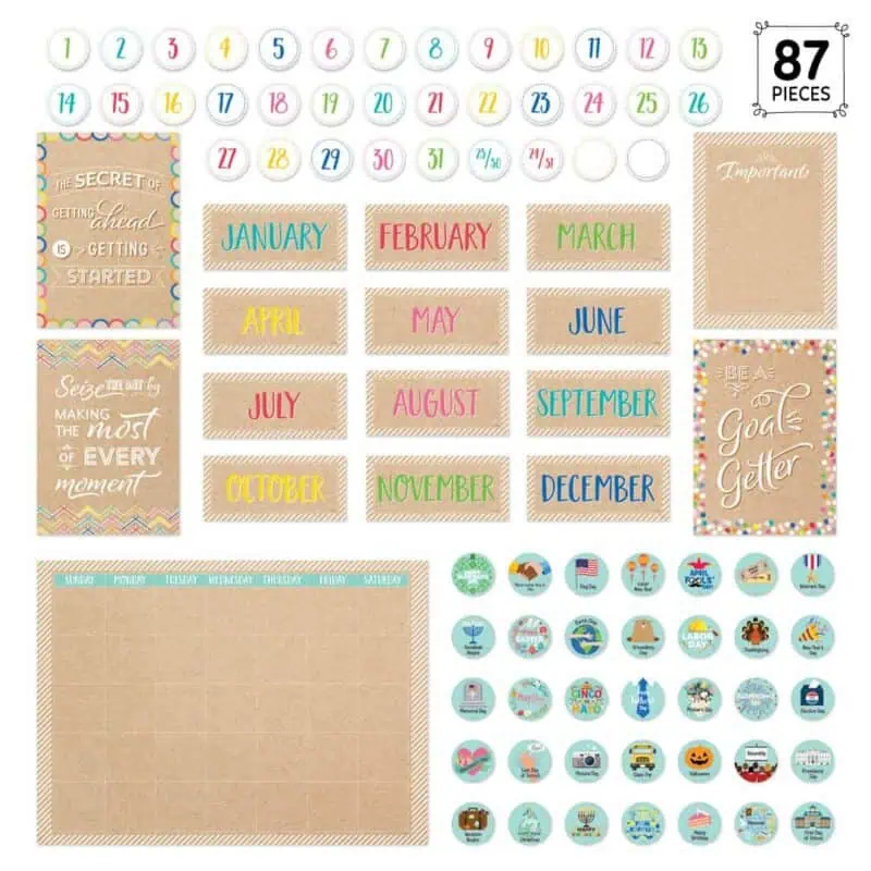 Krafty pop calendar set (krafty pop) bulletin board
