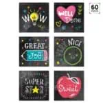 Colorful chalk rewards (chalk it up!) reward stickers