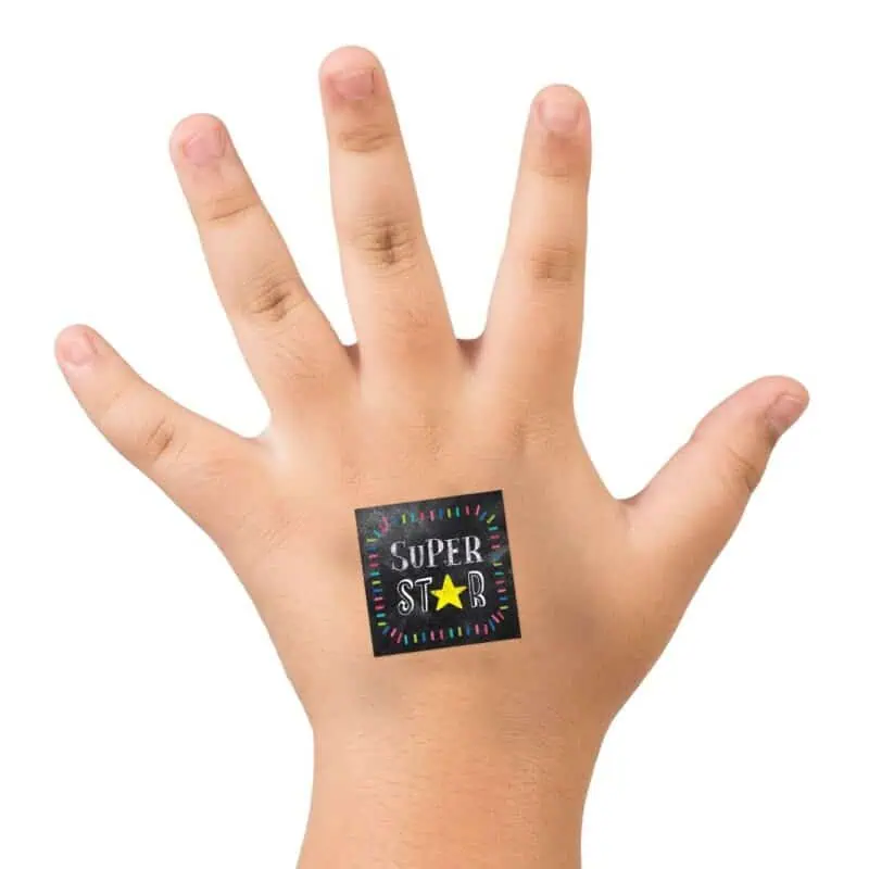 Colorful chalk rewards (chalk it up!) reward stickers