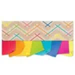 Colorful kraft chevron (krafty pop, ez border)