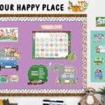 Jungle friends (jf) calendar set bulletin board