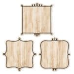 Loop-de-loop on wood (core decor) 6 inch designer cut outs